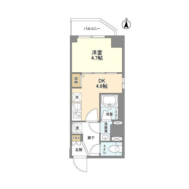 ウェルスクエア錦糸町SOUTHの間取り