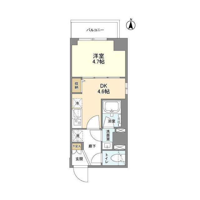 ウェルスクエア錦糸町ＳＯＵＴＨ・303号室の間取り