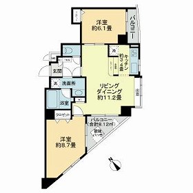 アムフラット蔵前ステーションフロントの間取り
