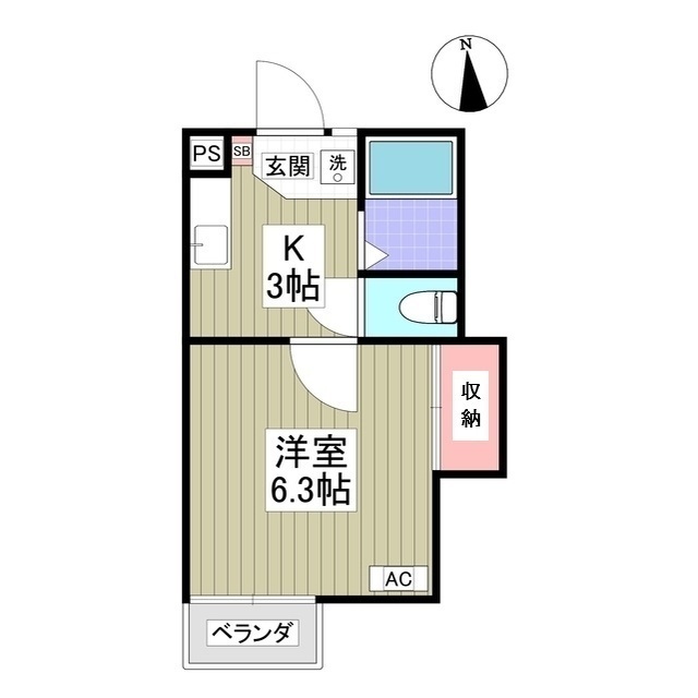 ラ・セゾン 高崎の間取り