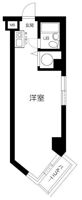 ウィン神田・1105号室の間取り