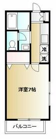 ニューハイム三輪・101号室の間取り