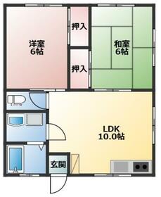 日吉町の完工年月(1991年3月)築の賃貸アパートの間取り
