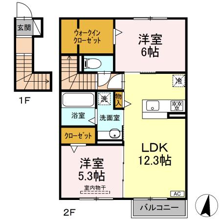 D-ROOM Fourth B棟の間取り