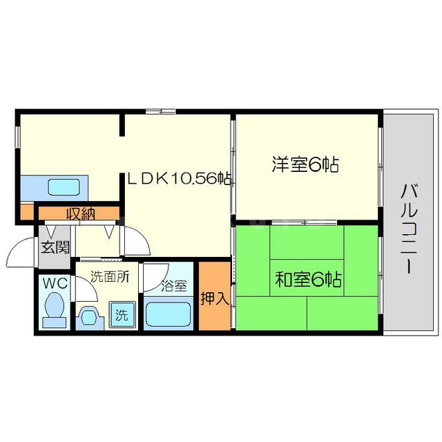 第3中尾ハイツの間取り