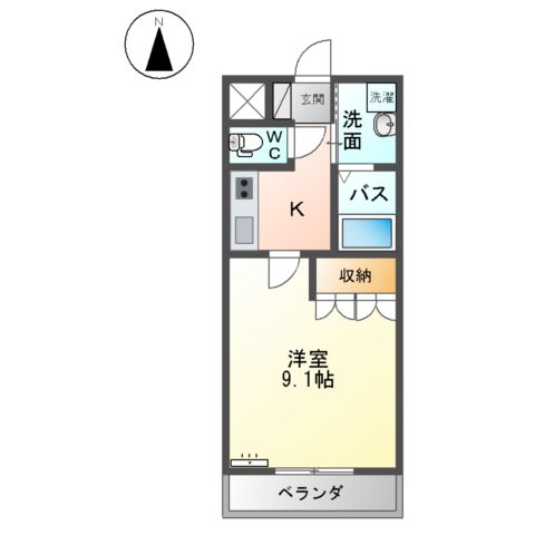 大字金久保の完工年月(2008年10月)築の賃貸アパートの間取り
