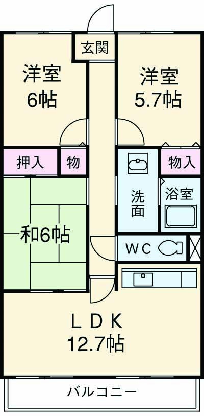 エスポワール ルーチェの間取り