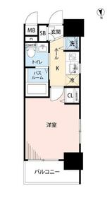 エステムプラザ品川大崎駅前レジデンシャル・603号室の間取り
