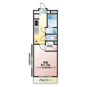 プロスペリタＷ・205号室の間取り