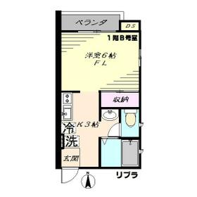 Ｌｉｖｅ　Ｌａ（リブラ）・B号室の間取り