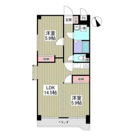 ヴィラ中川の間取り