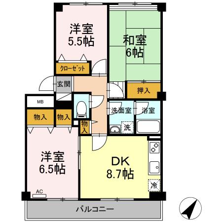 ベルエアーガーデンの間取り