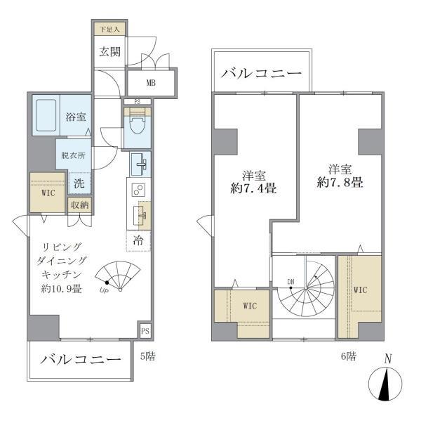 シティフォレスト森下の間取り