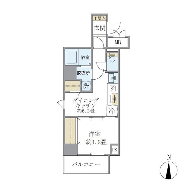 シティフォレスト森下の間取り