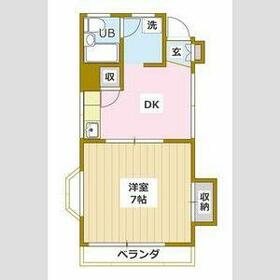 野竹ハイツの間取り