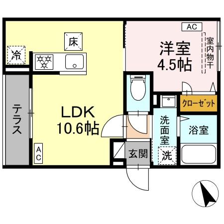 (仮称)足立区皿沼1丁目PJ・103号室の間取り