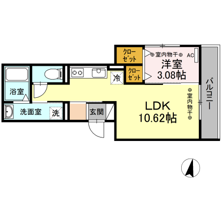 Coto・gran(ｺｰﾄ･ｸﾞﾗﾝ)の間取り