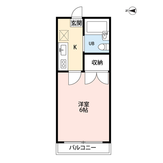 ルミエール菅生・201号室の間取り