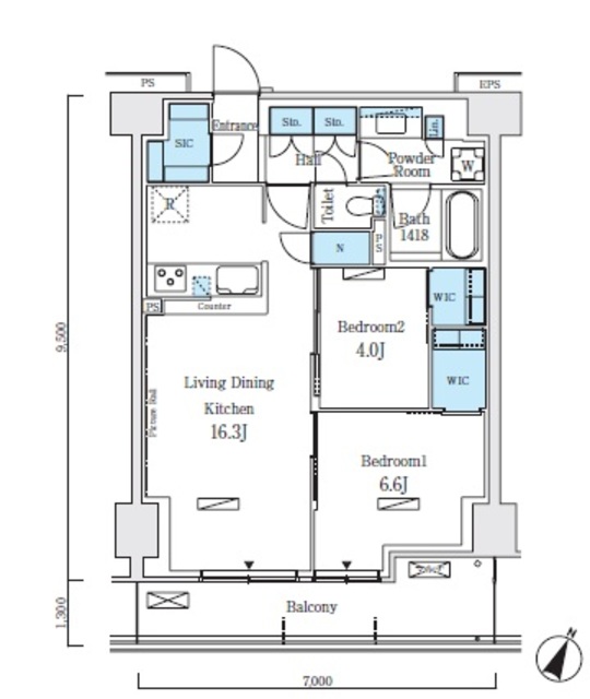 ロイヤルパークス赤羽ノースの間取り