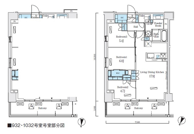 ロイヤルパークス赤羽ノースの間取り