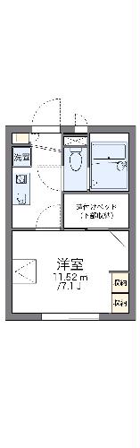 レオパレスシェソワMSKの間取り