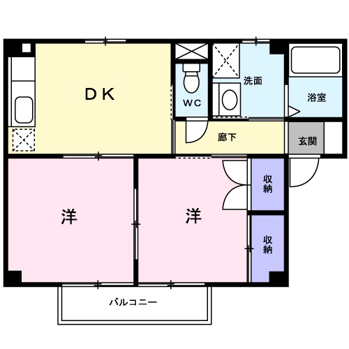 ブラウンシャトー小坂井の間取り