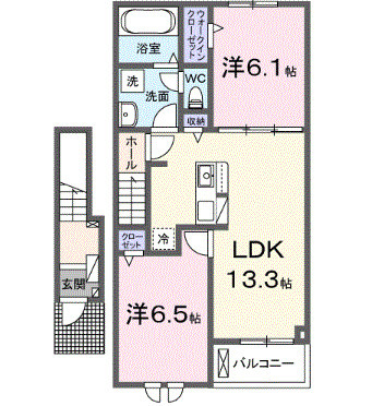 プレッソ高崎Eの間取り