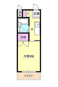 コーポ明神北 302号室の間取り