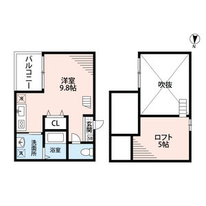 アソシエ21(アソシエニジュウイチ)・202号室の間取り