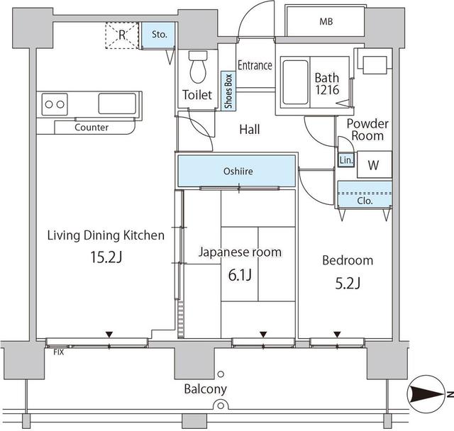 セルリアンホームズ勝どきの間取り