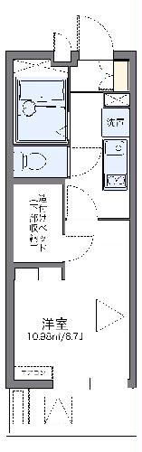 レオパレスハイ ウッド 中平の間取り