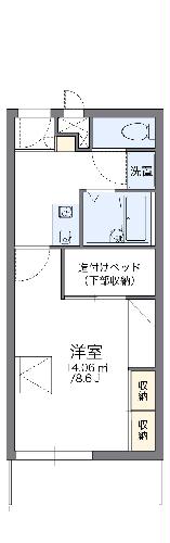 レオパレスメルツェⅡの間取り