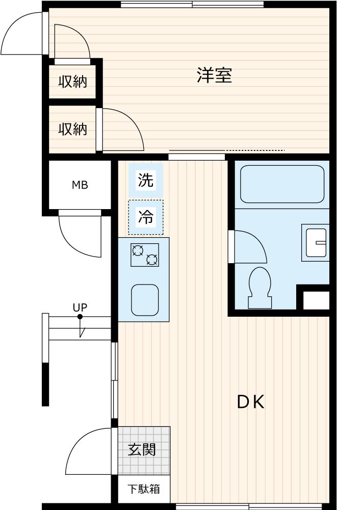 向丘・旬創館・103号室の間取り