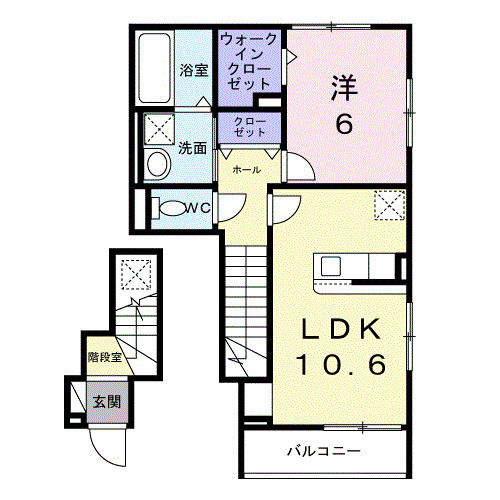 ヒカルサ小平栄町の間取り