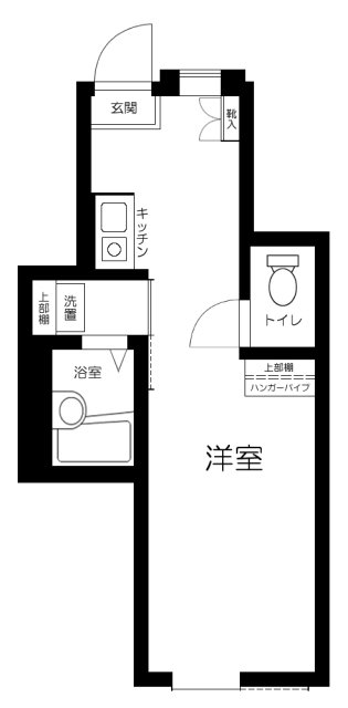 コクーン北町・102号室の間取り