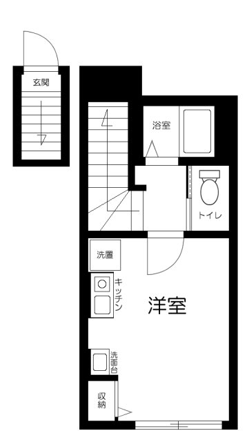 コクーン北町・204号室の間取り