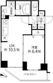 麻布十番レジデンス・903号室の間取り