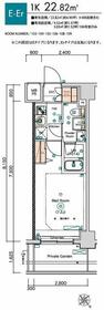 スクエアシティ鶴見市場・108号室の間取り