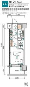 スクエアシティ鶴見市場・404号室の間取り