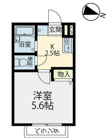 ヘーベルメゾン桂香・203号室の間取り