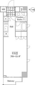 グレイスコート白金・313号室の間取り
