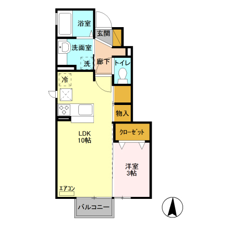 ペイサージュ Aの間取り