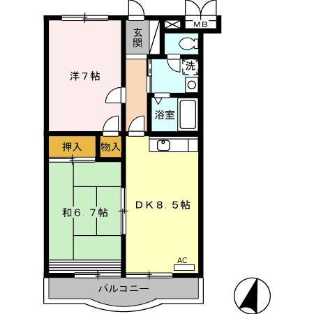 ネバーランドⅠの間取り