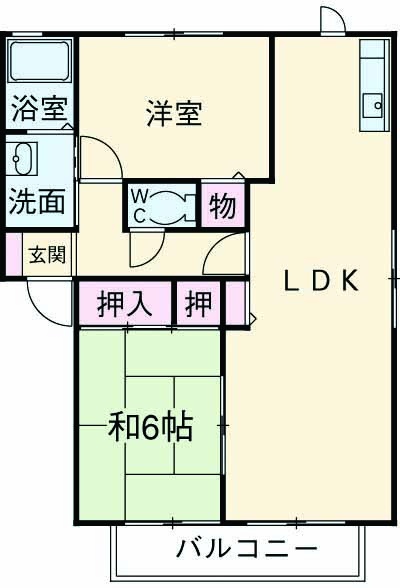 サンメゾン さつきの間取り