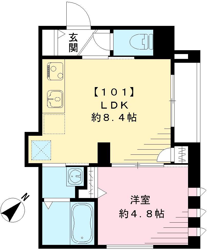グランビューノ荏原の間取り
