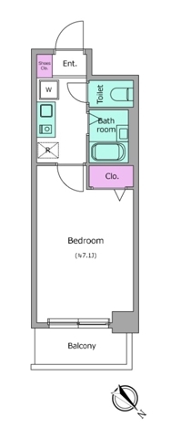 相之川の完工年月(2005年2月)築の賃貸マンションの間取り