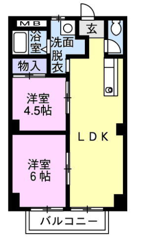 イーストウェイサイド・ナイトウの間取り