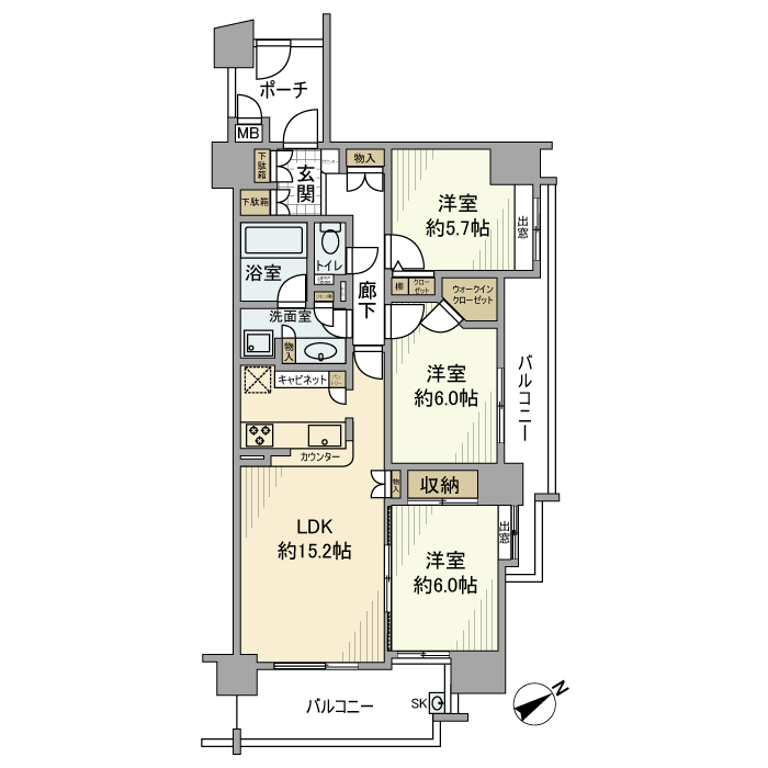 ドレイク和光本町の間取り