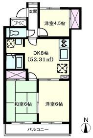 バロワール西上尾2号棟の間取り
