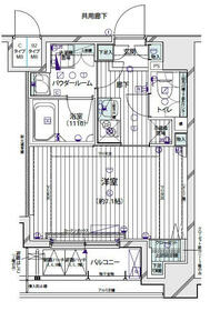 メインステージ東新宿・0303号室の間取り